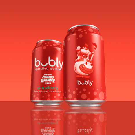 bubly Sparkling Water, Strawberry - Pack
