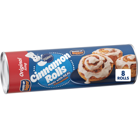 Pillsbury Cinnamon Rolls Refrigerated Pastry Dough With Original Icing