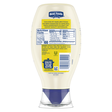 Best Foods Real Mayonnaise Squeeze Bottle
