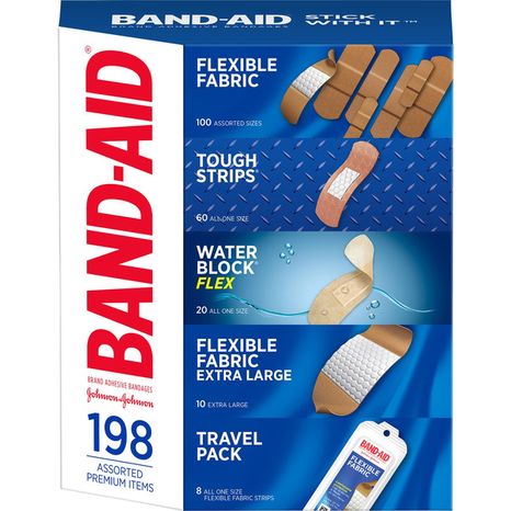 BAND-AID Adhesive Bandage Variety Pack, Assorted Premium Items – 198 ct