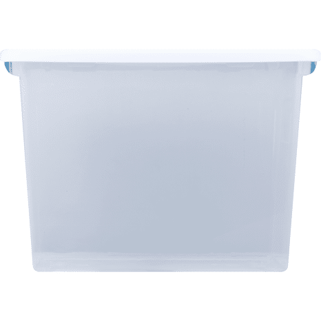 Sterilite Latching Box, White, 25 Quart