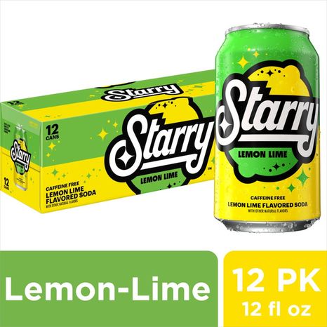 Starry Lemon Lime Soda, Caffeine Free