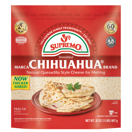 V&V Supremo Shredded Chihuahua Brand Quesadilla Cheese