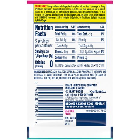 Kool-Aid Sharkleberry Fin Unsweetened Drink Mix