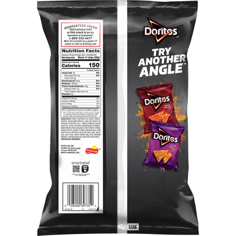 Doritos Sweet and Tangy BBQ Flavored Tortilla Chips