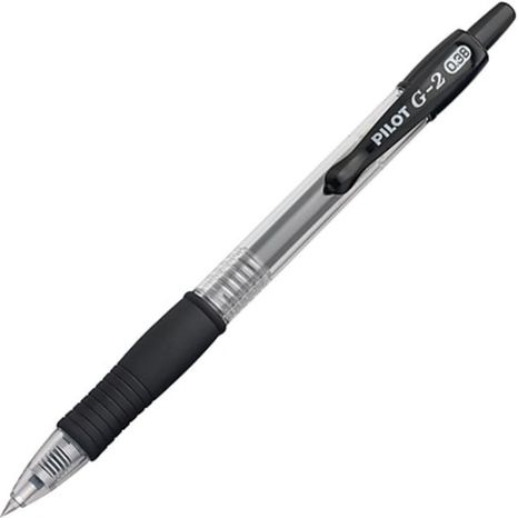 Pilot G2 Black Ink Ultra Fine Point Gel Pens