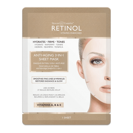 Skincare Cosmetics Retinol Anti-aging 3-in-1 Sheet Mask