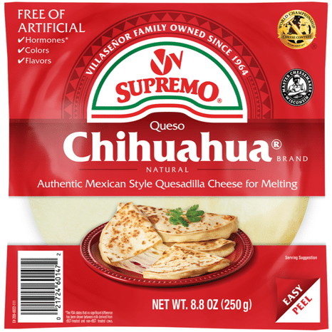 V&V Supremo Chihuahua Quesadilla Cheese Chunk, Mexican Style Queso