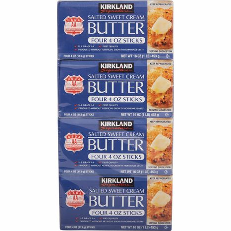 Kirkland Signature Salted Butter, 4 x 4 oz