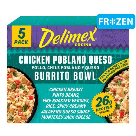 Delimex Chicken Poblano Queso Burrito Bowl