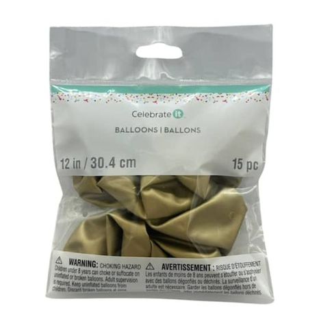 Celebrate It Latex Balloons - Gold