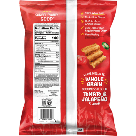 Sun Chips Flavored Whole Grain Snacks, Garden Salsa