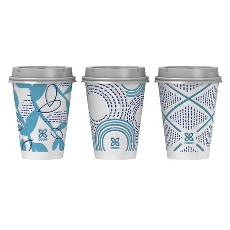 DIXIE Paper Coffee Cups & Lids, 12oz Disposable Hot Cups (Variety Pack)