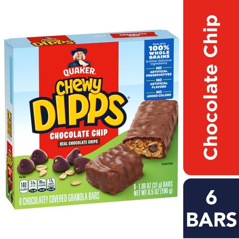 Quaker Granola Bars, Chocolate Chip, Chewy