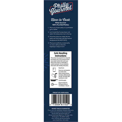 Philly Gourmet Beef Patties