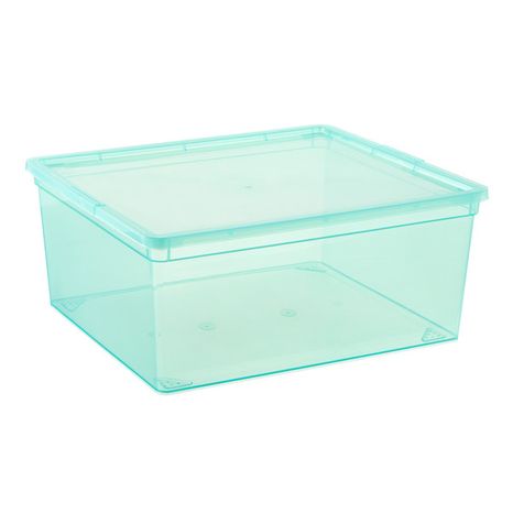Our Tidy Box - Aqua - 13-1/4" x 15-3/4" x 6-5/8" - Large