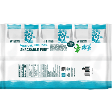 gimMe Organic Sea Salt Roasted Seaweed Snack