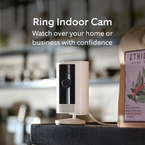 Ring 2nd Generation Indoor Plug-In 1080p Security Camera with Privacy Cover - White