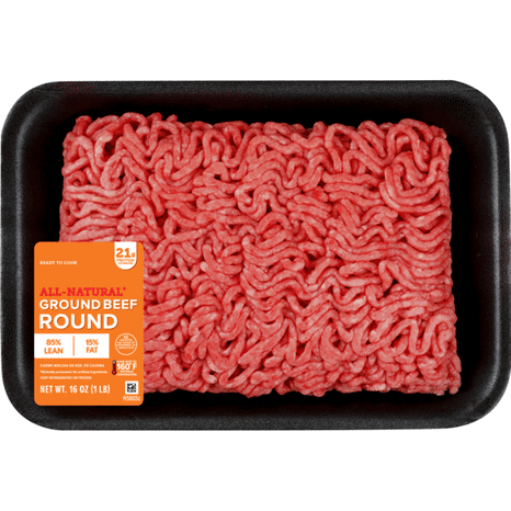Ibp Trusted Excellence Ground Beef Round, 85% Lean/15% Fat, 1 lb.