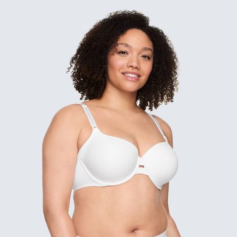 Simply Perfect by Warner's Women's Size 38C White Underarm Smoothing Underwire Bra