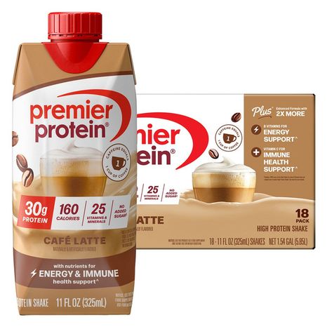 Premier Protein Cafe Latte Nutrition Protein Shake