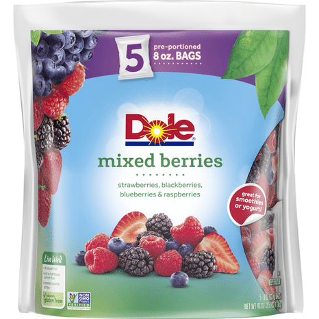 Dole Mixed Berries Frozen Fruit