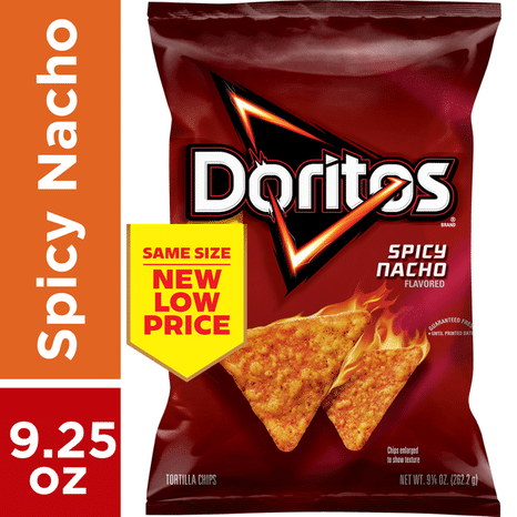 Doritos Flavored Tortilla Chips, Spicy Nacho