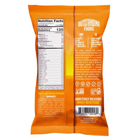 Outstanding Foods Cheese Balls, Chedda