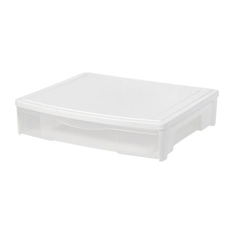 The Container Store Wide Underbed Drawer - White