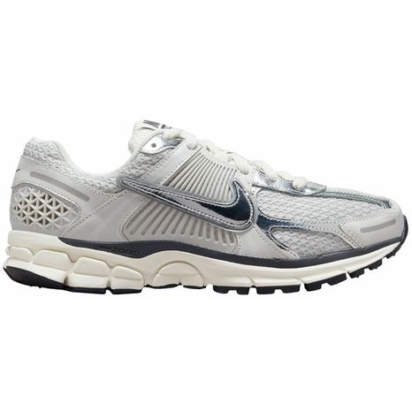 Nike Women's Zoom Vomero 5 Medium Width Shoes, Size 6 - Chrome Grey & White