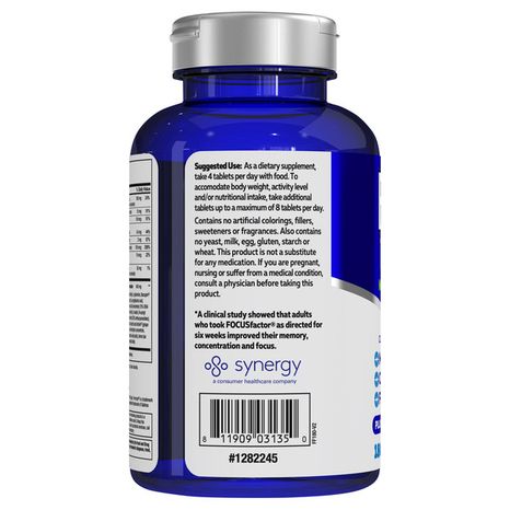 Focus Factor Brain Supplement and Complete Multivitamin, Memory, Focus