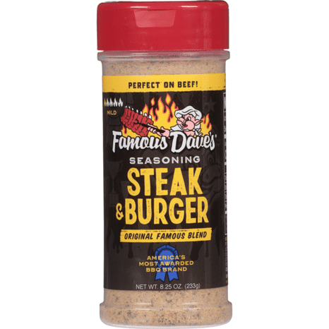 Famous Dave's Seasoning, Steak & Burger, Mild