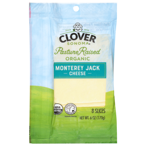 Clover Sonoma Organic Monterey Jack Cheese Slices