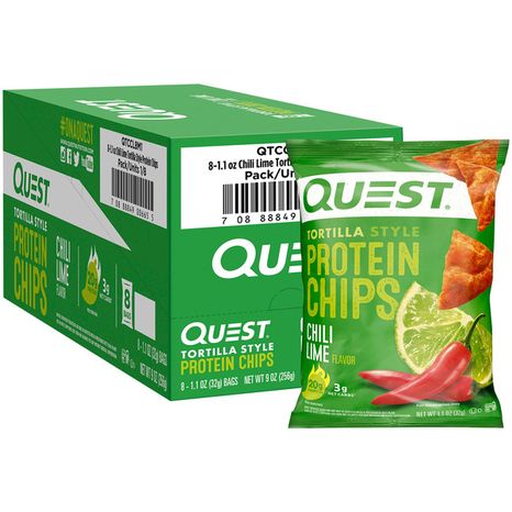 Quest Tortilla Style Chili Lime Flavor Protein Chips