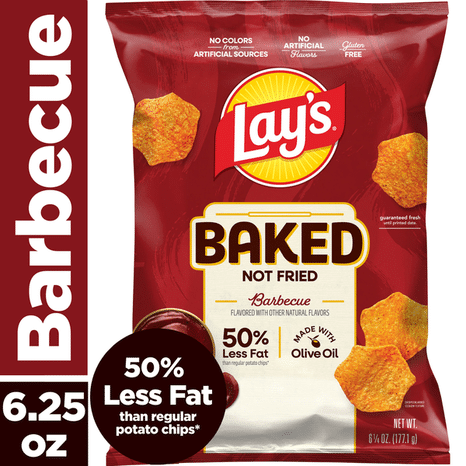 Lay's Baked Potato Crisps, Barbecue Flavored