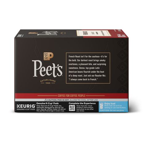 Peet's Coffee French Roast, Dark Roast Single Serve Coffee Pods