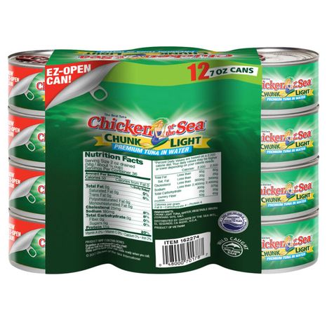 Chicken of the Sea Chunk Light Tuna in Water 12 pack