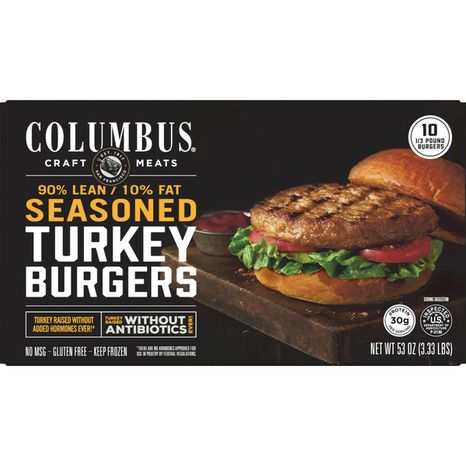 Columbus Seasoned Turkey Burgers