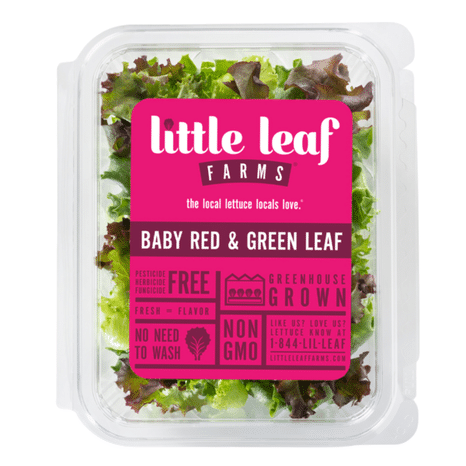 Little Leaf Farms Baby Red & Green Leaf Lettuce