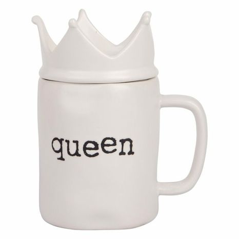 Matte Queen Mug - Black & White