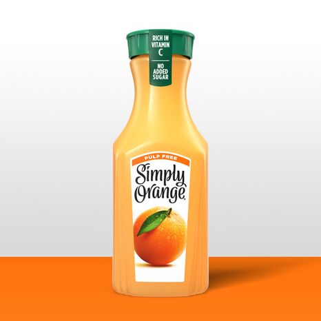 Simply Pulp Free Orange Juice Bottle
