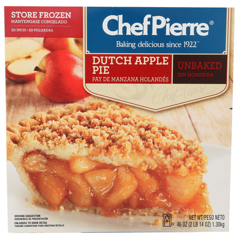 Chef Pierre 10" Unbaked Dutch Apple Pie