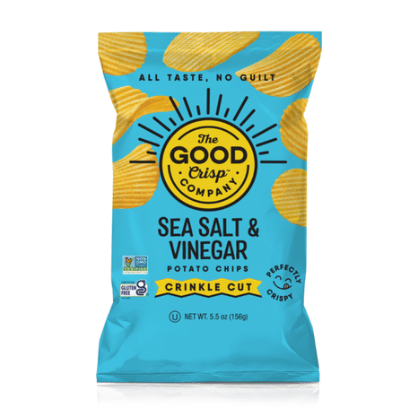 The Good Crisp Company Sea Salt & Vinegar Crinkle Cut Potato Chips