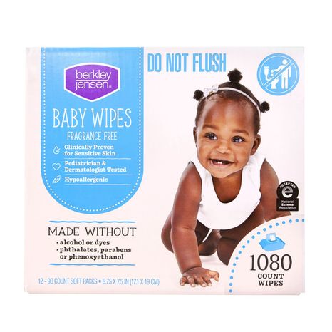 Berkley Jensen Fragrance Free Sensitive Skin Baby Wipes