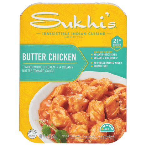 Sukhi's Indian Butter Chicken Curry Gluten Free Prepared Meal
