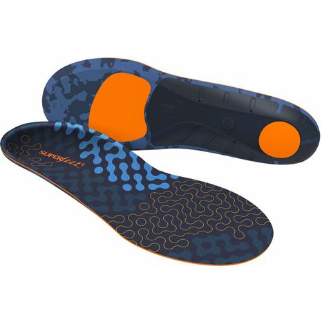 Superfeet Run Cushion Medium Arch Insoles, Size M5.5-7.0/W6.5-8.0 - Riviera