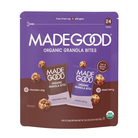 MadeGood Mixed Berry & Chocolate Chip Granola Minis