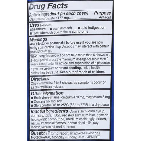 CVS Pharmacy Antacid, Extra Strength, Soft Chews, Assorted Cherry & Orange