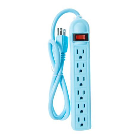 Five Below 6-Outlet Power Strip, Large