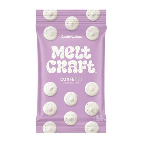 Melt Craft Confetti Vanilla Candy Wafers